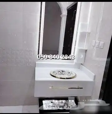 مغاسل وديكورات بدون حبة جبس 12