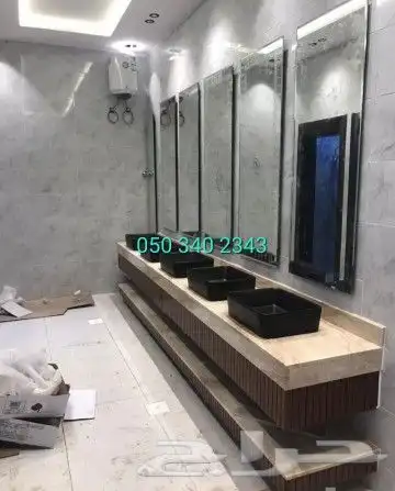 مغاسل وديكورات بدون حبة جبس 21