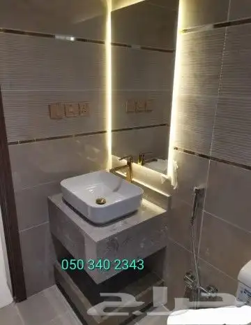مغاسل وديكورات بدون حبة جبس 44