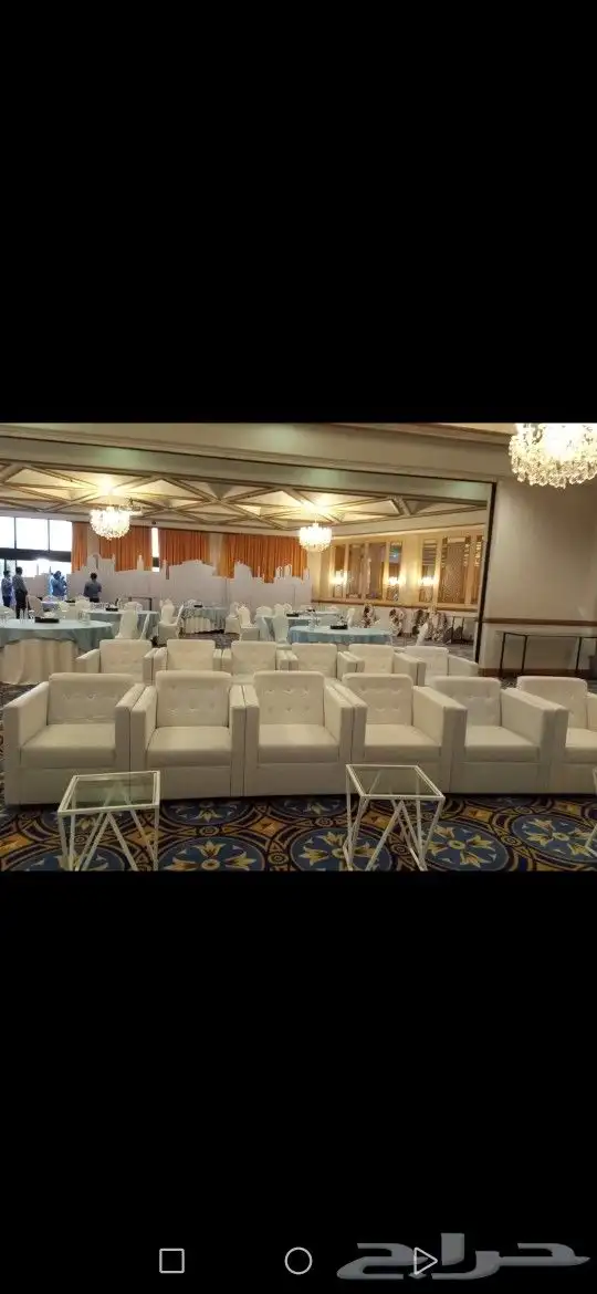تاجير خيام وشاشات وكراسي وطاولات كنب جلسات عقود إضاءة 5