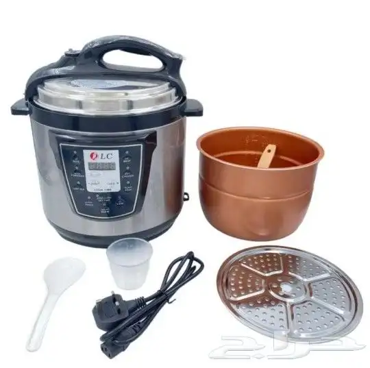 قدر ضغط كهربائي مع شبك مندي بحجم 6لتر من شركة دي ال سي 3