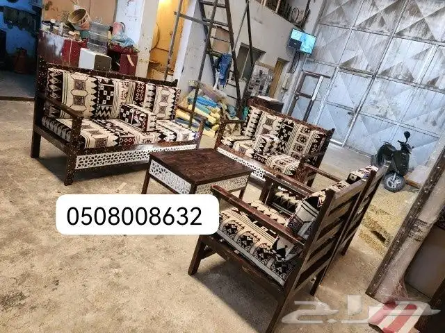 كراسي حديد خارجية جلسات مراكيز احواش استراحات شاليهات كراسي 9