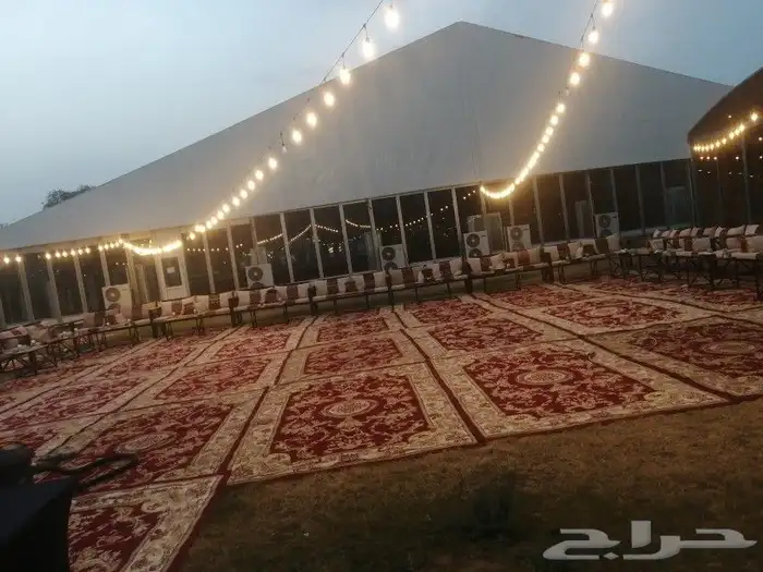 تاجير خيام وشاشات وكراسي وطاولات كنب جلسات عقود إضاءة 10