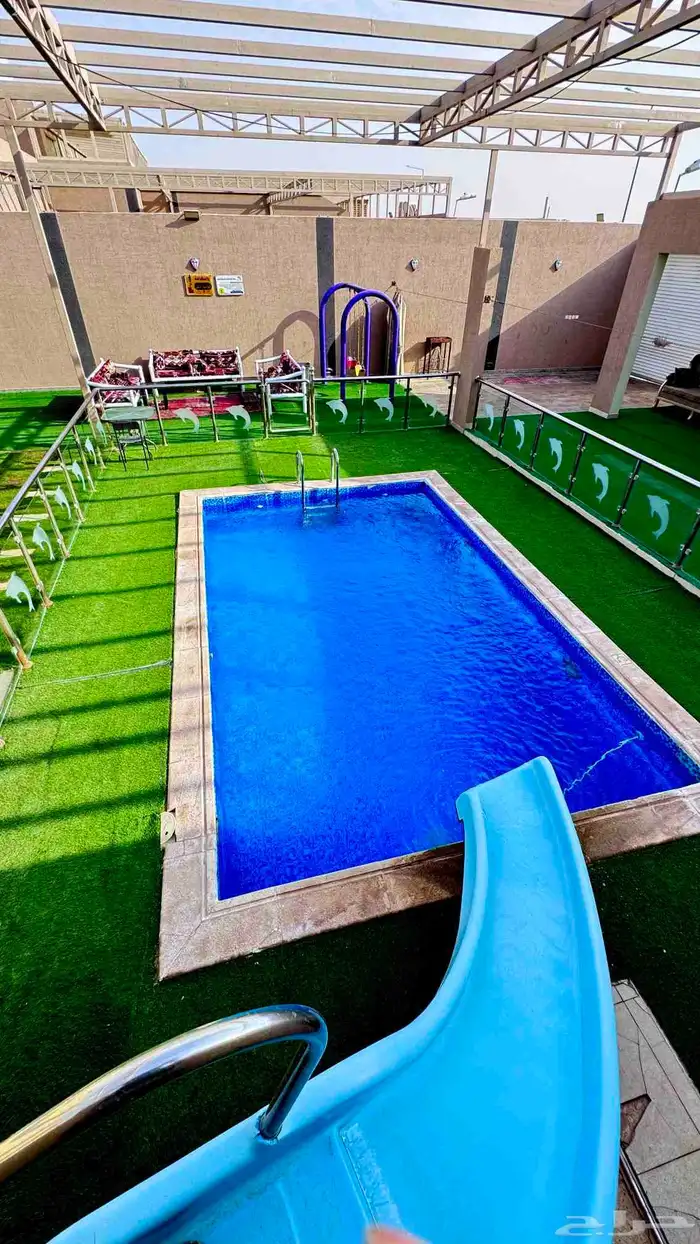 شاليهات وملاعب هيدرنجا للإجار اليومي حي الرمال 25