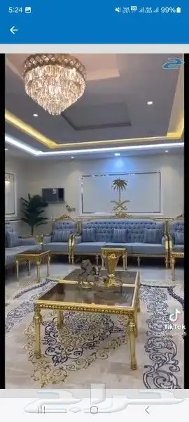 كنب كلاسيكي مجلس تفصيل حسب الطلب فى الصناعية خميس مشيط ابو م 7