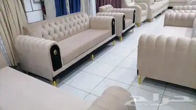 الركن الراقي تفصيل جميع انواع لكنب وستاير وتنجيد جميع الكنب 1