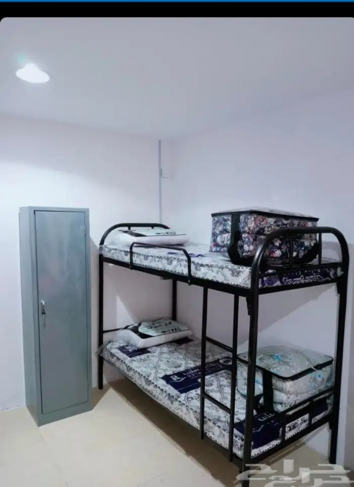 سرير حديد دور واحد  سرير حديد دورين  مرتبه و مخده  شرشف  في 2