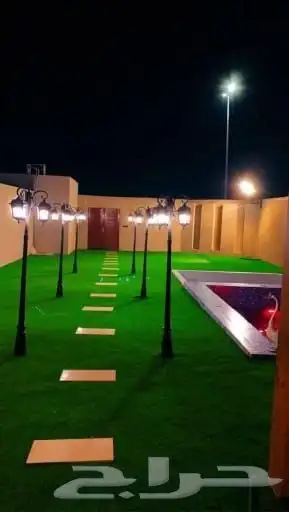 عشب صناعي انجيله تنسيق حدائق جيزان 11
