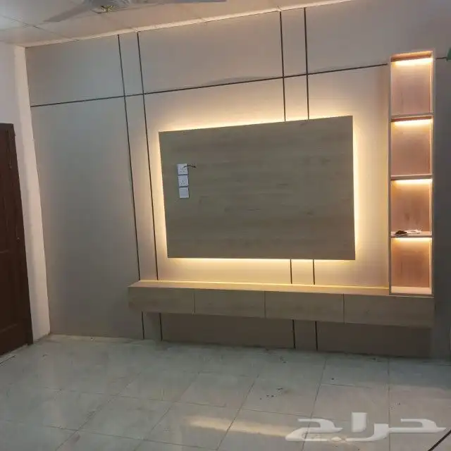 تركيب خلفية شاشه مرايات رخام شبرات دهانات فوام 7