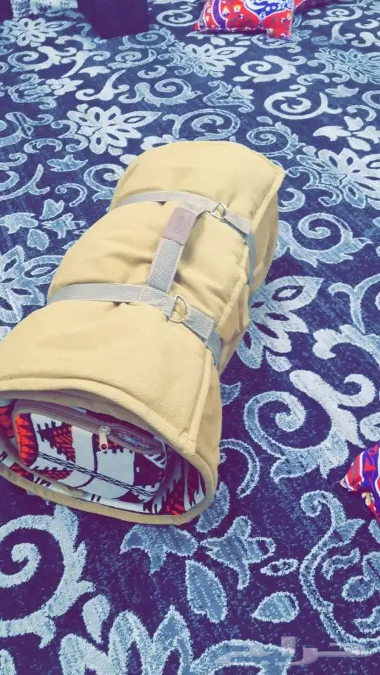 فرشتين مع اربع مساند من السنيدي جديده للرحلات للجادين فقط 1