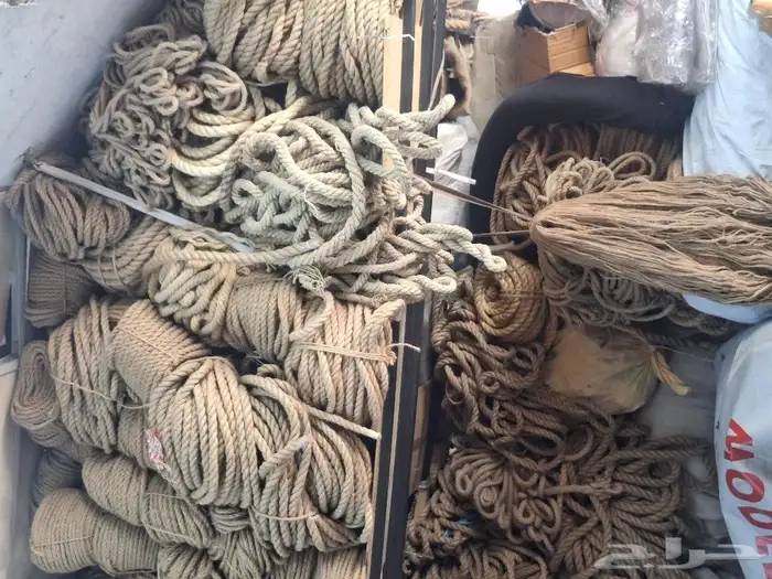 لبيع حبال خيش قماش 0