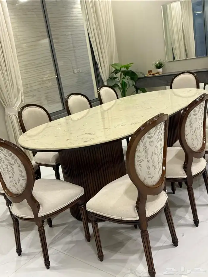 طاولات  طعام كراسي بوفيه الرياض  ابها بقيق عرعر جده مكه ال 5