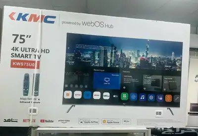 شاشات TCL وال جي ودانسات وجيباس وكي ام سي وماجك 8