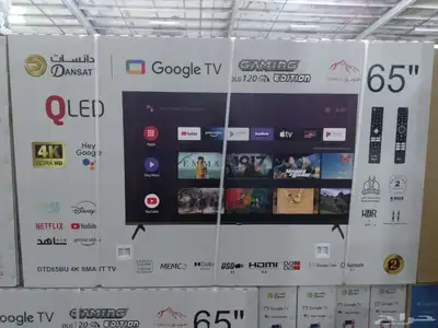 شاشات TCL وال جي ودانسات وجيباس وكي ام سي وماجك 9