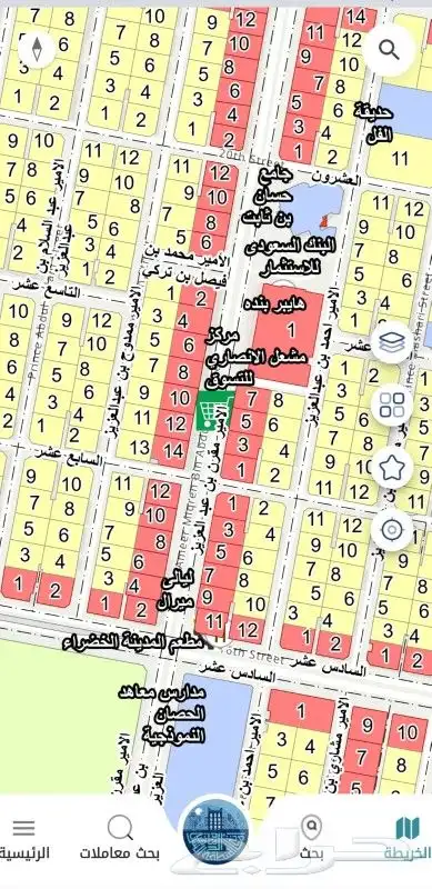 للبيع أرض تجارية للبيع في حي مدينة العمال بالخبر العقربية 3