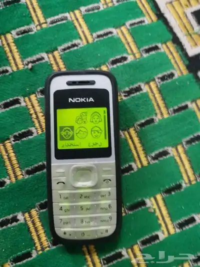جوال نوكيا 1200 صناعه هندي ابو شاشه خضرا 1