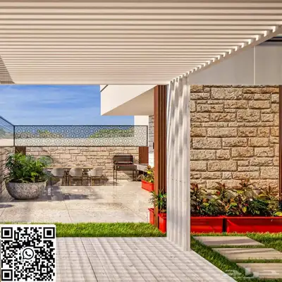 تصميم داخلي 3D وتنفيذ حدائق ومظلا 2