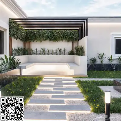تصميم داخلي 3D وتنفيذ حدائق ومظلا 0