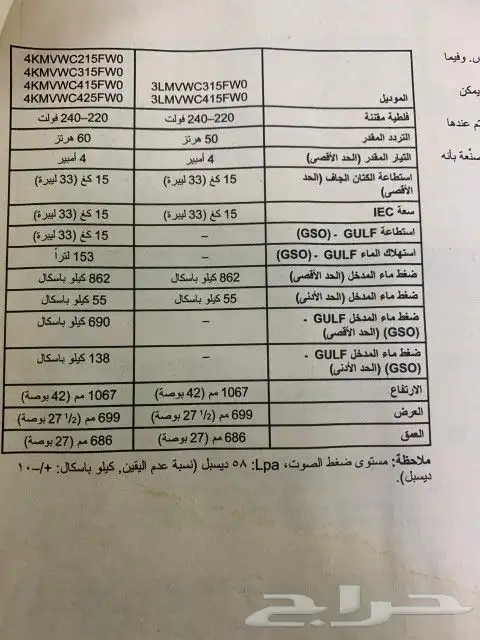 غسالة ميتاج 15 ك استعمال قليل جدا 6