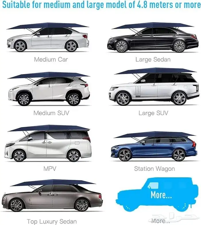 مظلة مميزة لجميع أنواع السيارات تصميم مبتكر يلبي احتياجات س 3