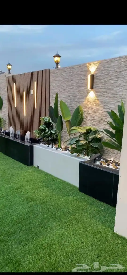 تصميم وتنفيذ لاندسكيب احترافي لحدائق منزلية و استراحات 2