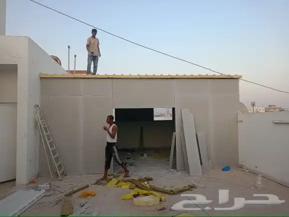 ساندويش بانل بناء ملاحق ترميم وتشطيب تركيب ساندويش بانل 1