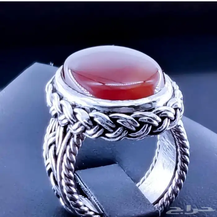 خاتم تفصيل فضة عيار 925 ثقيل 0