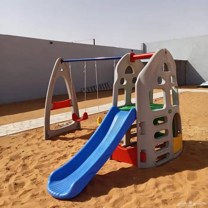 بيت بلاستيكيه مراجيح زحاليه للاطفال قويه امان للاطفال 0