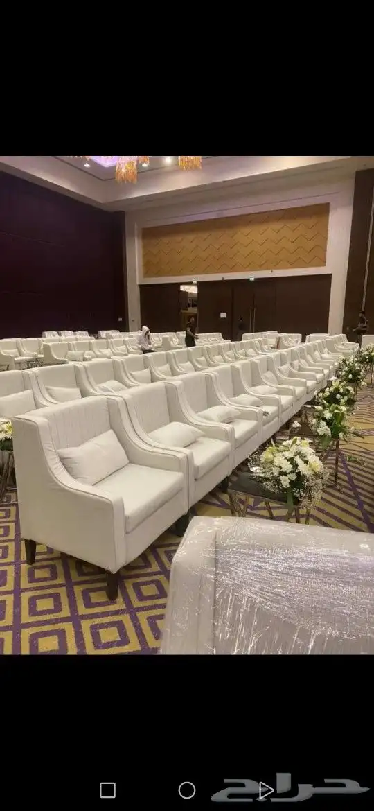 تاجير كراسي ملبس وكراسي مخمل وكراسي جلد 0