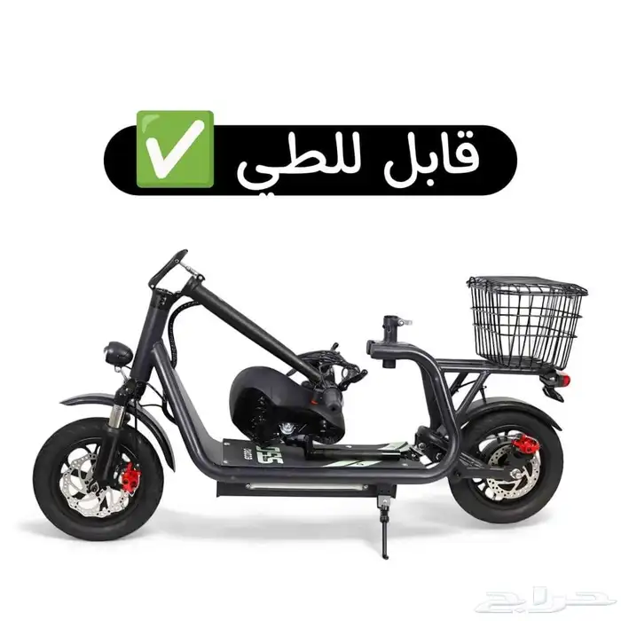 سكوتر كهربائي للكبار S12 48v 500w موديل 2025 كفرات صحراوية 4