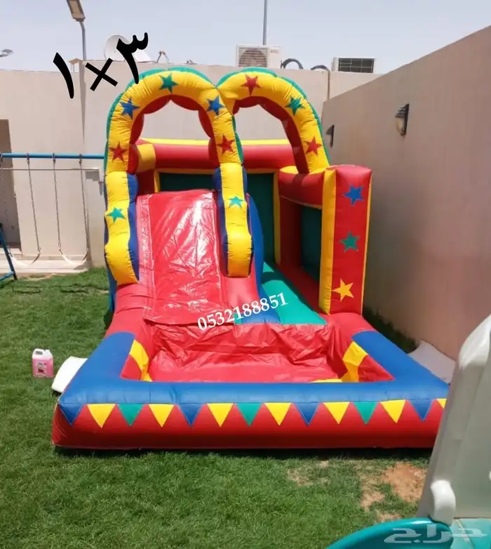 تاجير نطيطات زحاليق مسبح العاب هوائيه الرياض 8