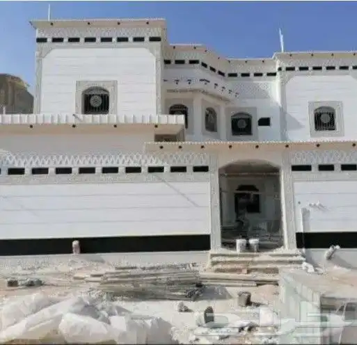 ديكورات خارجيه لياسه ملونه وكسر رخام 7