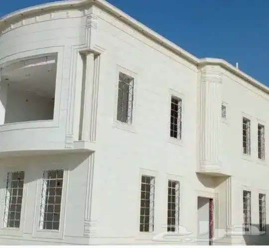 ديكورات خارجيه لياسه ملونه وكسر رخام 1