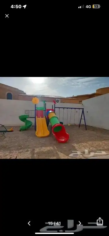 مراجيح وزحاليق أطفال نطاطات ترامبولين وألعاب جديدة 11
