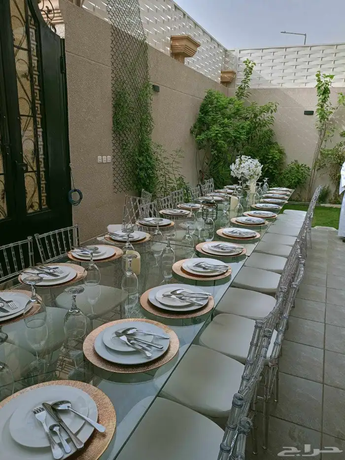 تاجير خيام اروبي وتاجير طاولات عشاء 0