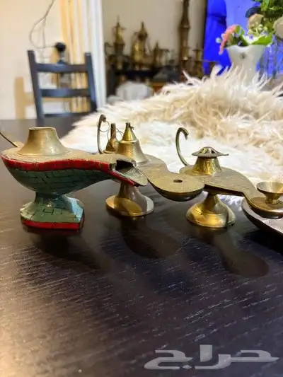 نحاس قديم دلل لوحة مباخر فازات 2