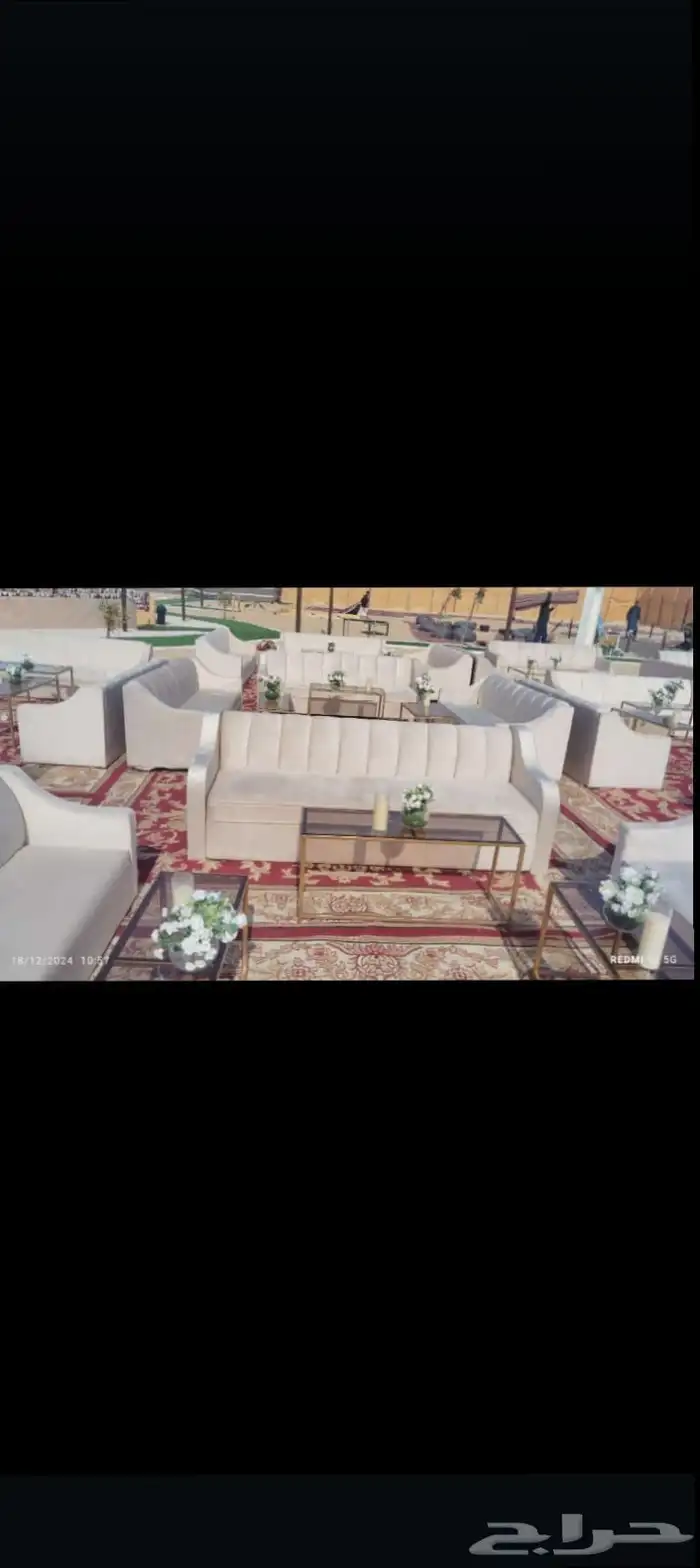 تاجير خيام اروبي وتاجير طاولات عشاء 2