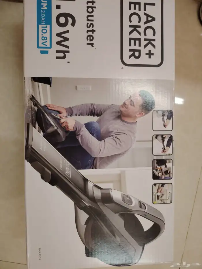 مكنسة محمولة بلاك أند ديكر تعمل بالشحن 1