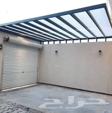 مظلات سواتر برجولات مستودعات غرف سندويش بنل جلسات خارجية جيع 6