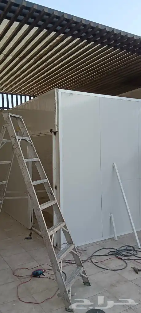 مظلات سواتر برجولات مستودعات غرف سندويش بنل جلسات خارجية جيع 3