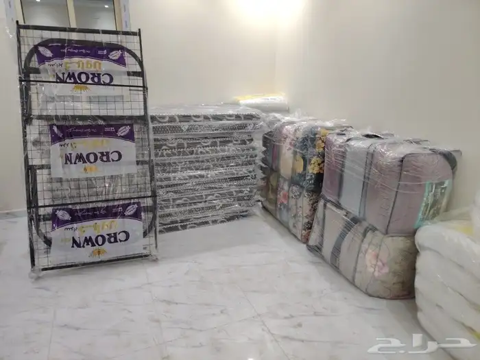 السرير الحديد سرير دورين تجهيز سكن عمال طراحه بطانيه مخده 0