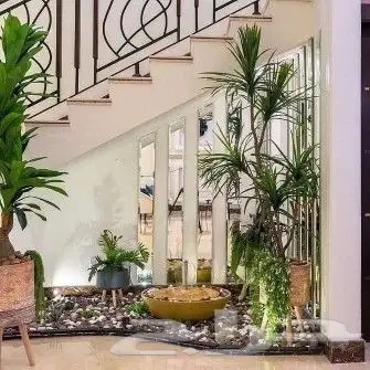 تنسيق حدائق عشب صناعي شلالات مظلات عشب طبيعي 2