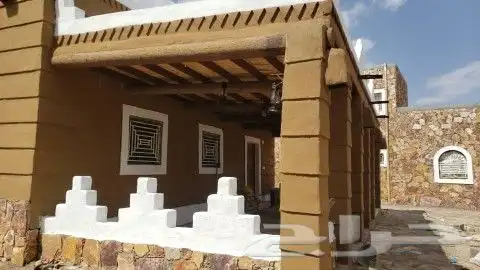 ترميم بيوت الطين التراثيه 1