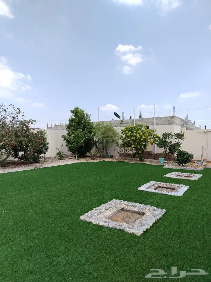 تنسيق حدائق عشب صناعي شلالات مظلات عشب طبيعي 5