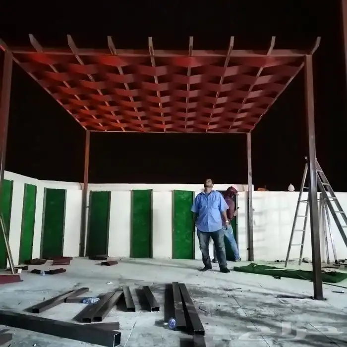 مظلات وسواتر وهناجر وجميع اعمال الحداده 10