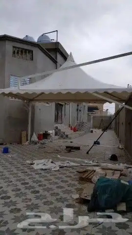 بيت شعر مشب نار قرميد استراحة ديوانيه مظلات سياره 27