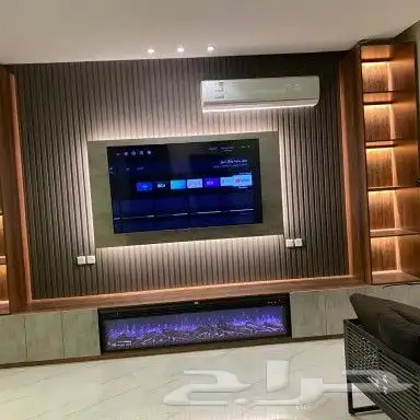 معلم ديكورات الرياض خلفيات تلفزيون شيبورد ديكور الرياض 20