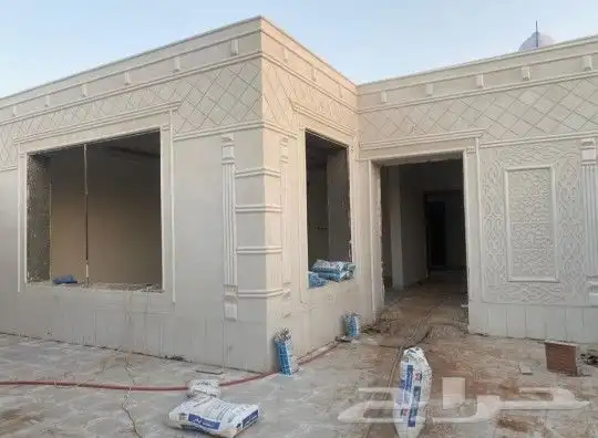 ديكورات خارجيه لياسه ملونه بطحاء الرياض وكسر رخام 11