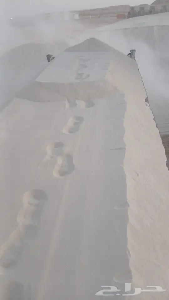 يوجد رمل ابيض بطحة تيماء حمول فل بطحه نضيف ناعم و خشن 0