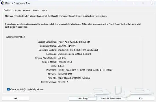 Dell precision 5560 4k Toch 33